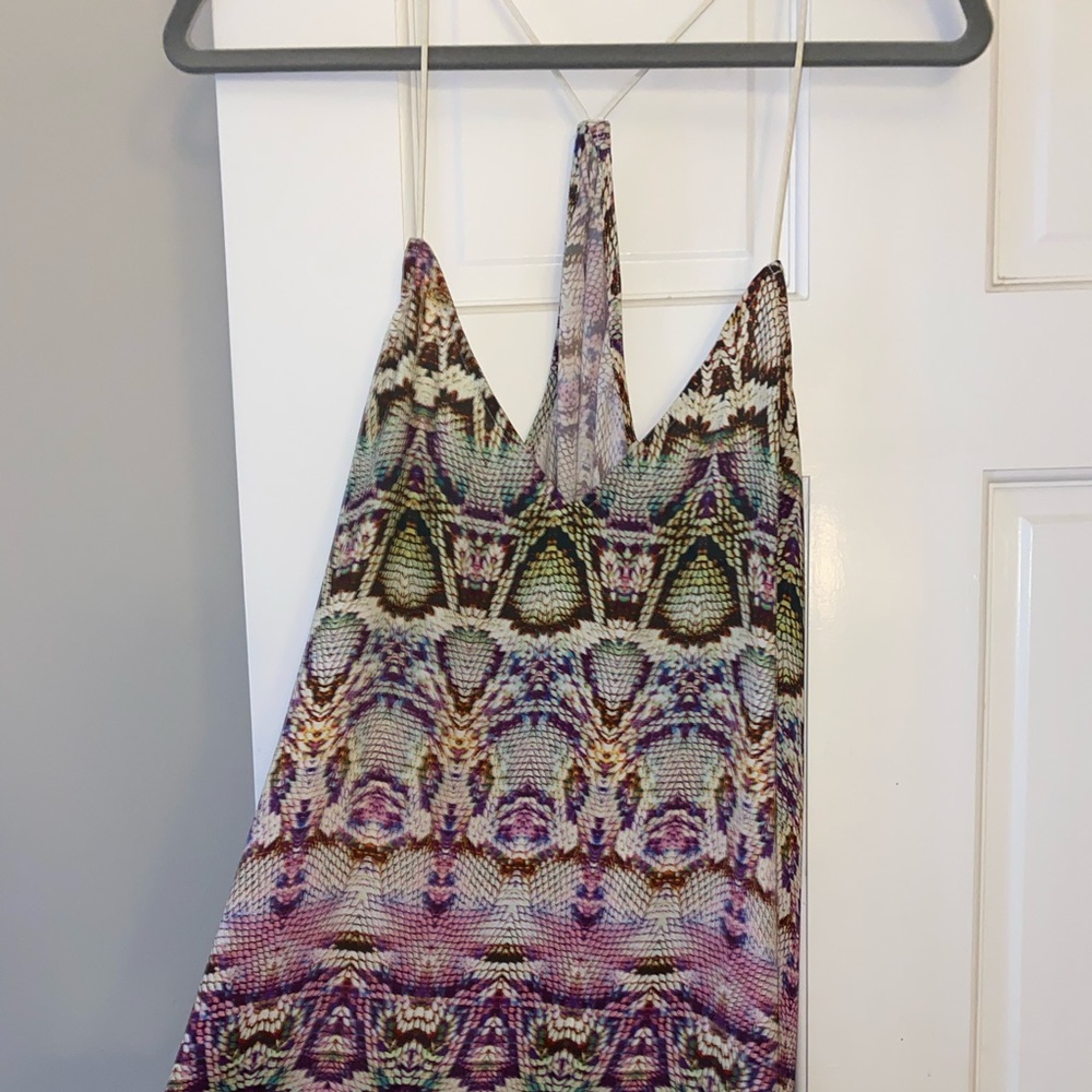 Colorful snakeskin tank top
